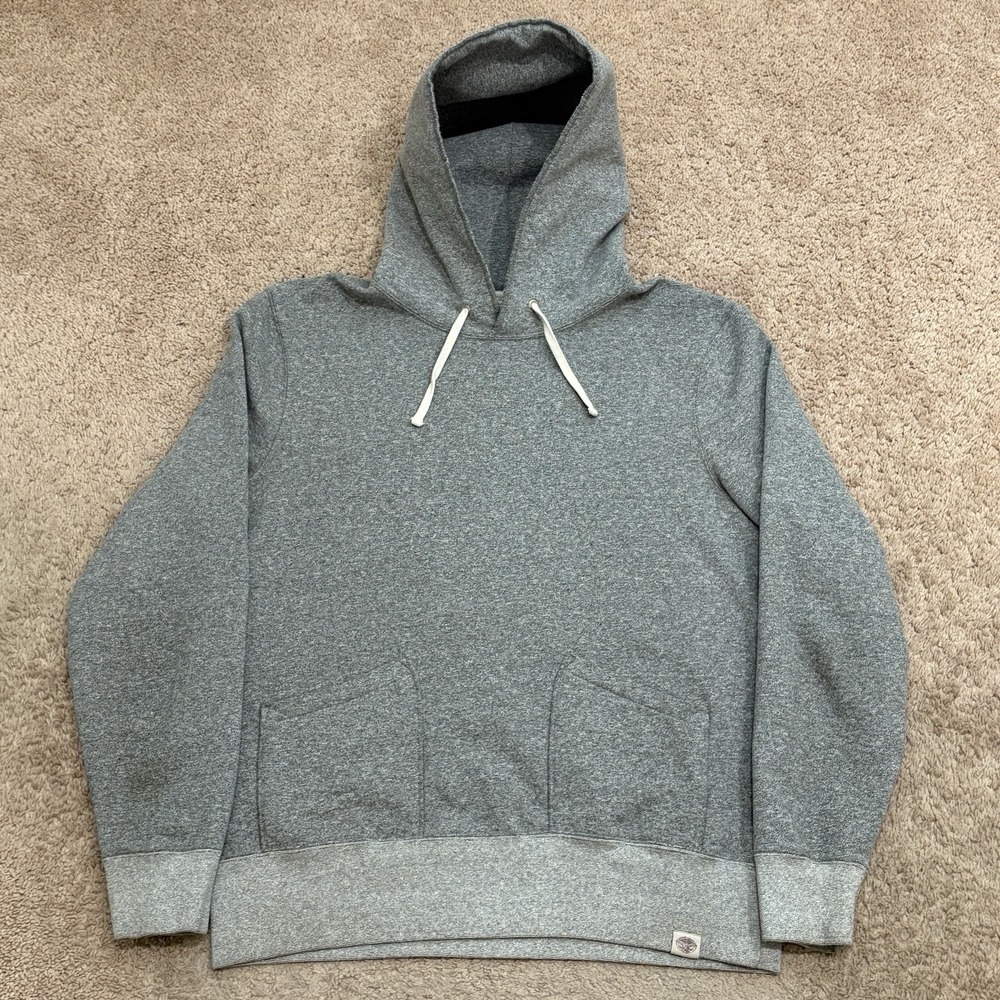 Wallace & Barnes Hoodie Mens Large Gray Patch Pocket Sweatshirt Pullover Canada